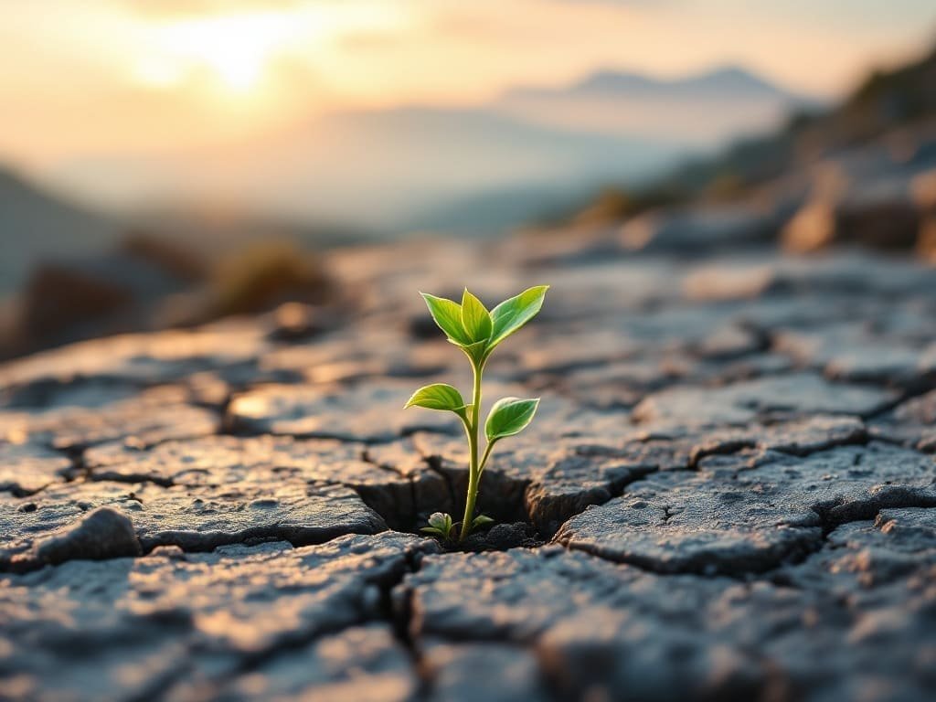 A fé cresce mesmo em terrenos difíceis