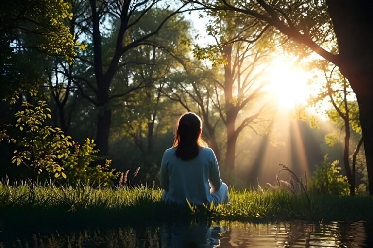 Pessoa orando em silêncio com a Bíblia aberta ao amanhecer, simbolizando oração e intercessão como práticas de fortalecimento espiritual